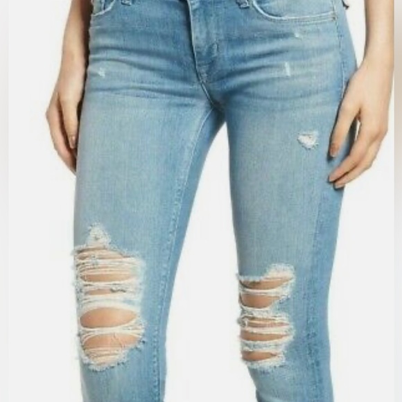 HUDSON TALLY SKINNY RAW HEM MID-RISE Size 28 - Picture 4 of 12